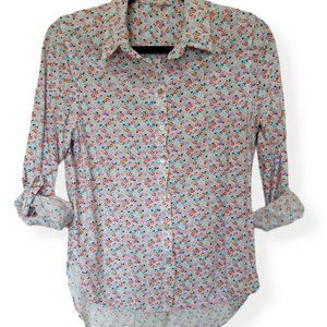 Jane and Delancey Boho White/Floral Long Sleeve Bu